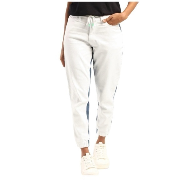 Levi’s Deepika Padukone Two-Tone High Rise White Denim Joggers XL Levi’s India - Picture 1 of 16